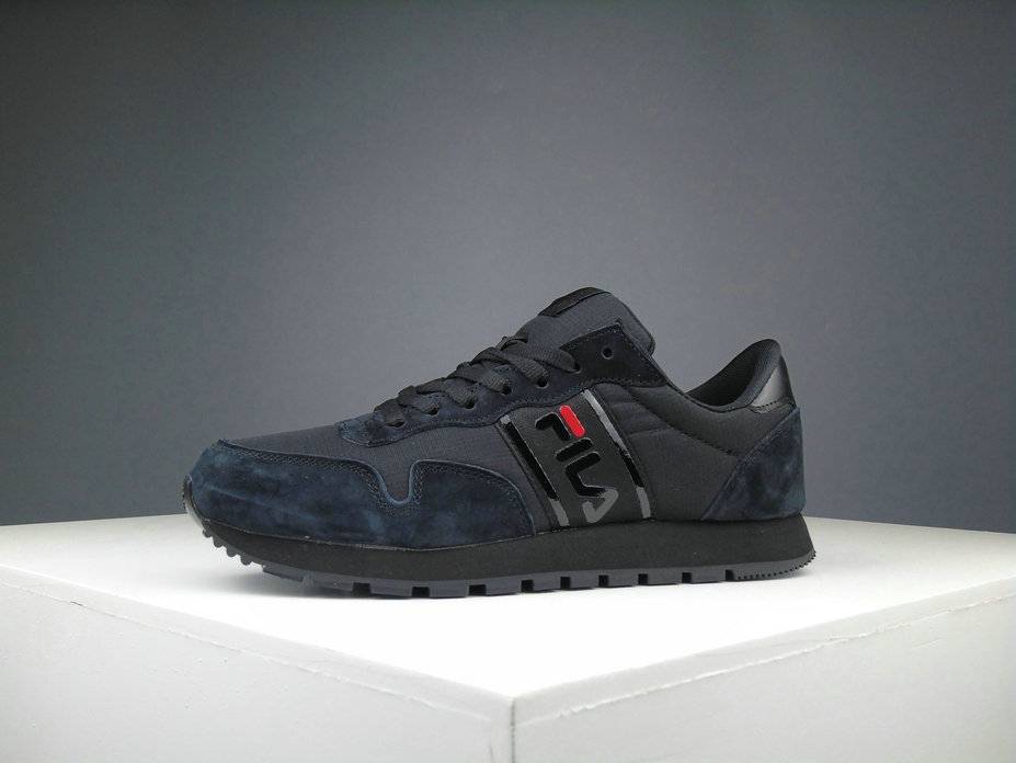 FILA Retro Shoes Imitation Fur Men Black